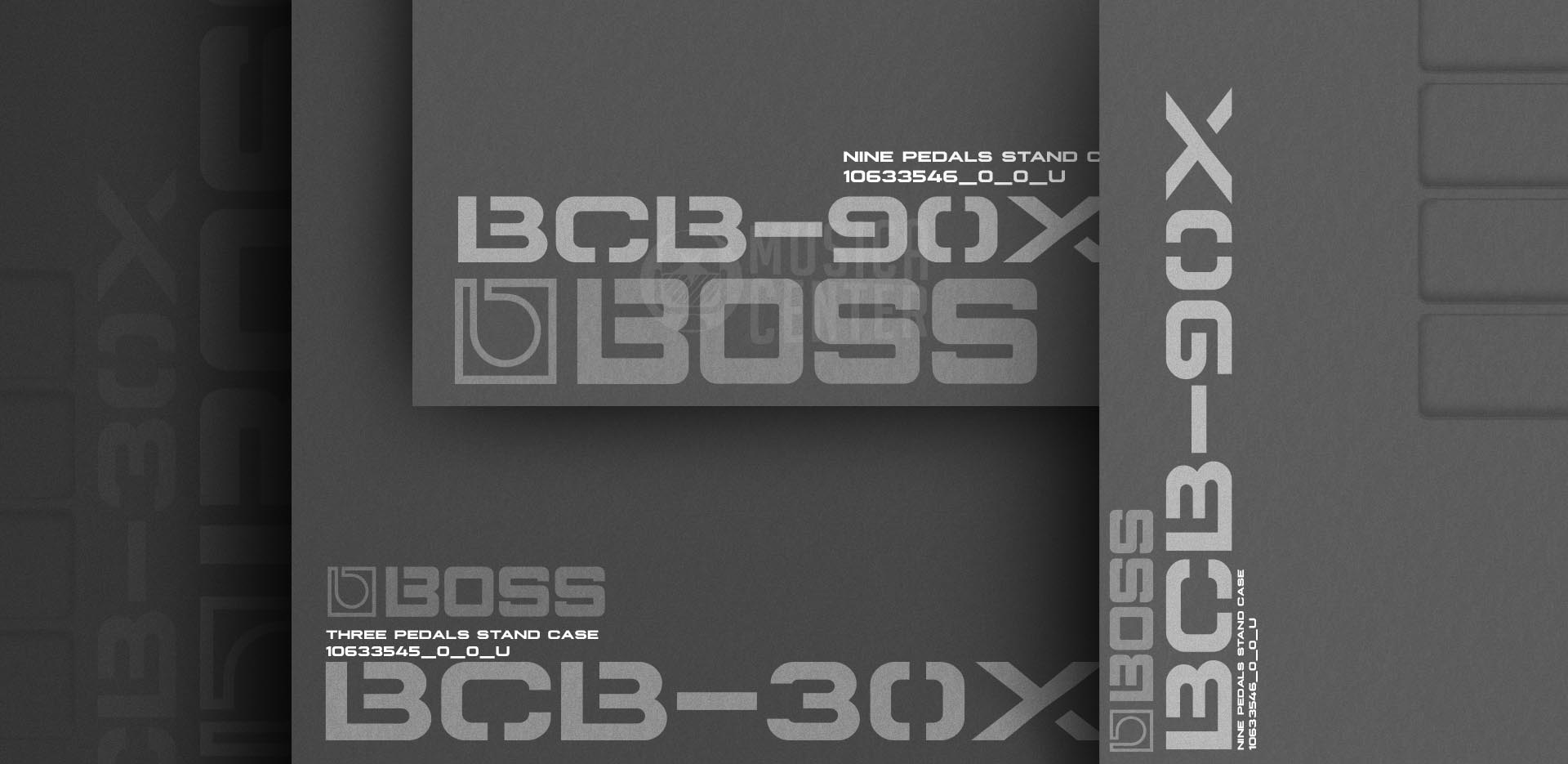 Maleta Pedalboard para pedais Boss BCB-90X e BCB-30X resistente e compacto.