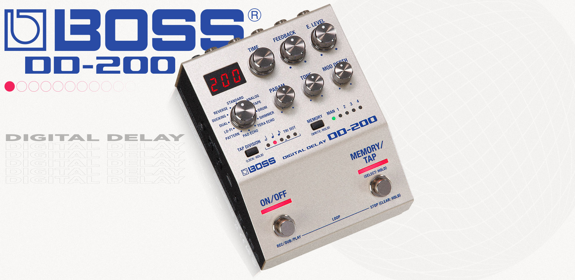 Pedal Boss DD-200 Digital Delay