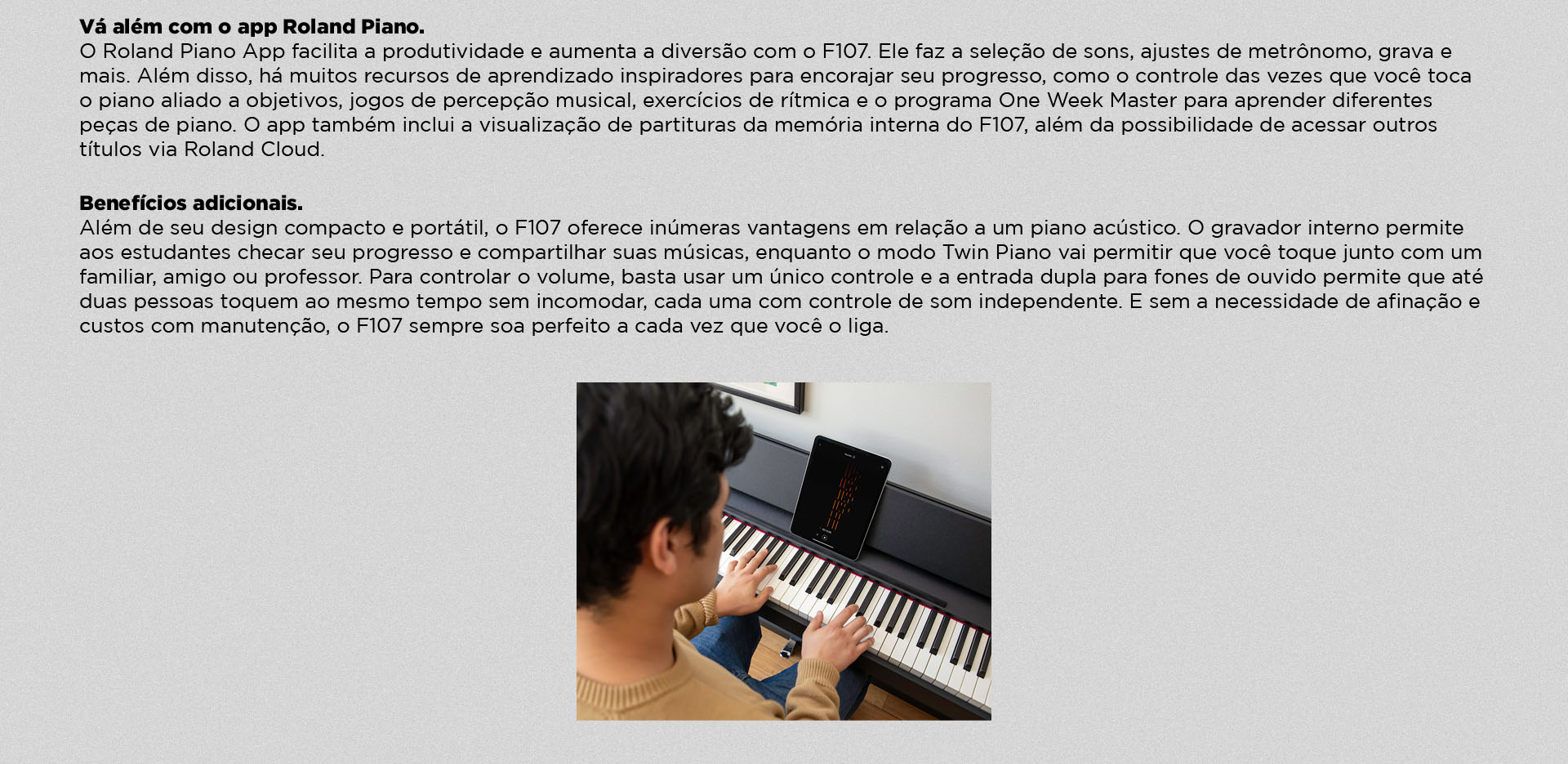 Piano Digital Roland F107