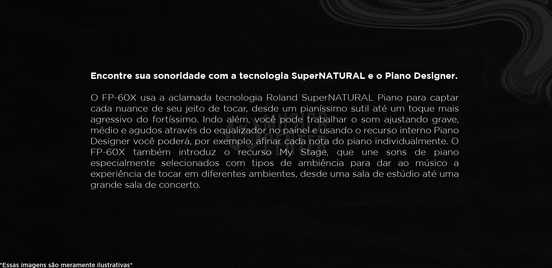 Piano Digital Roland FP-60X é compativel com o Piano Designer da Roland