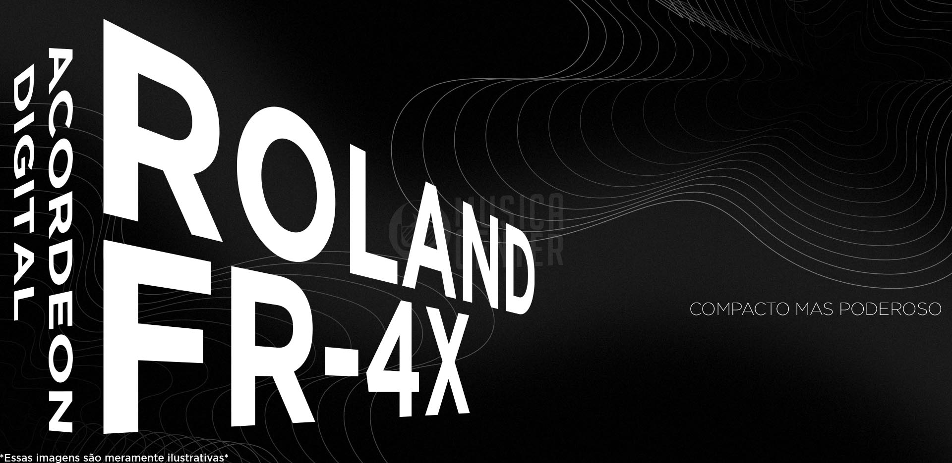 Acordeon Roland FR-4X V-Accordion Sob Encomenda Na Musica Center