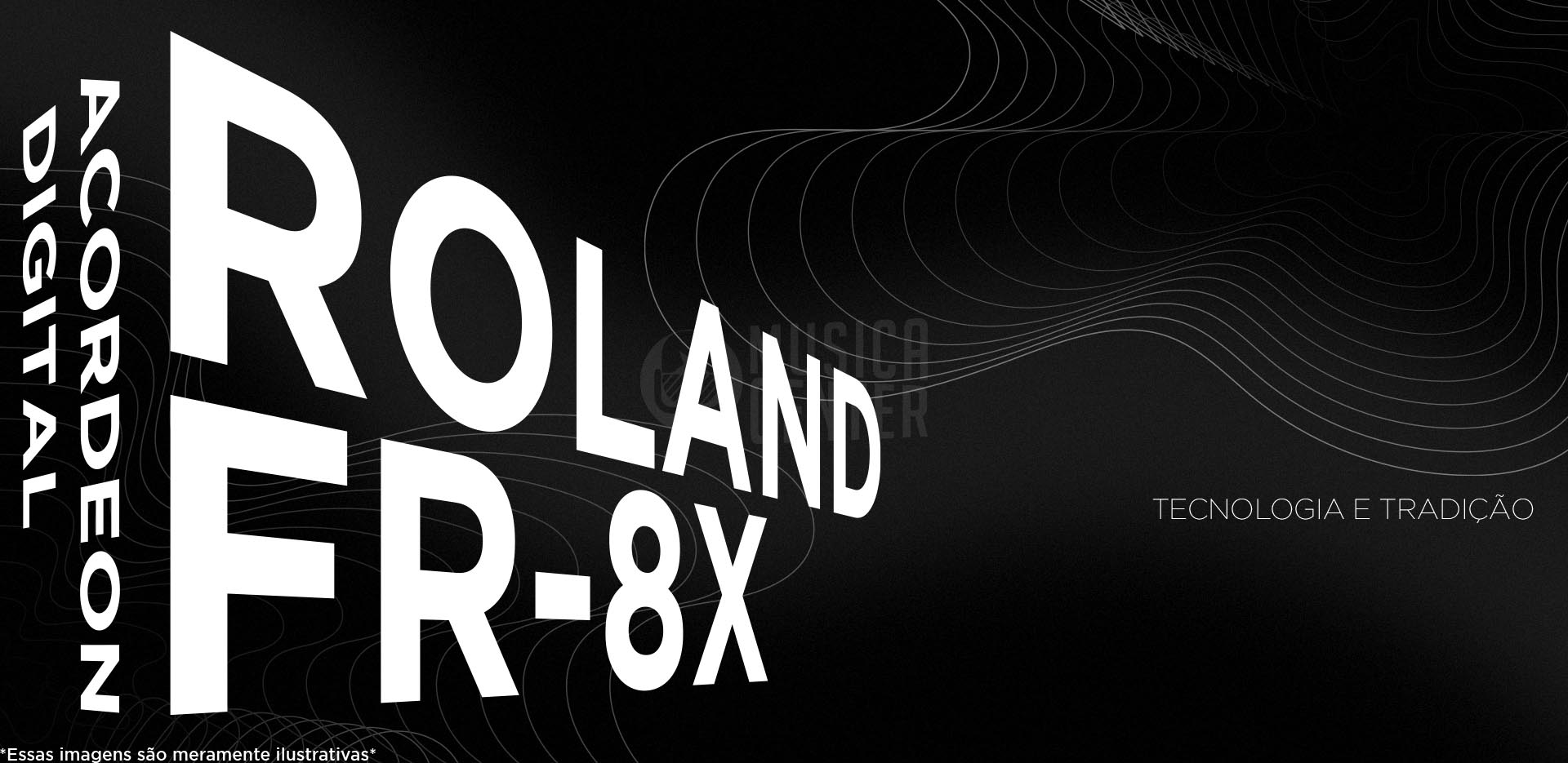 Acordeon Roland FR-8X V-Accordion Sob Encomenda Na Musica Center