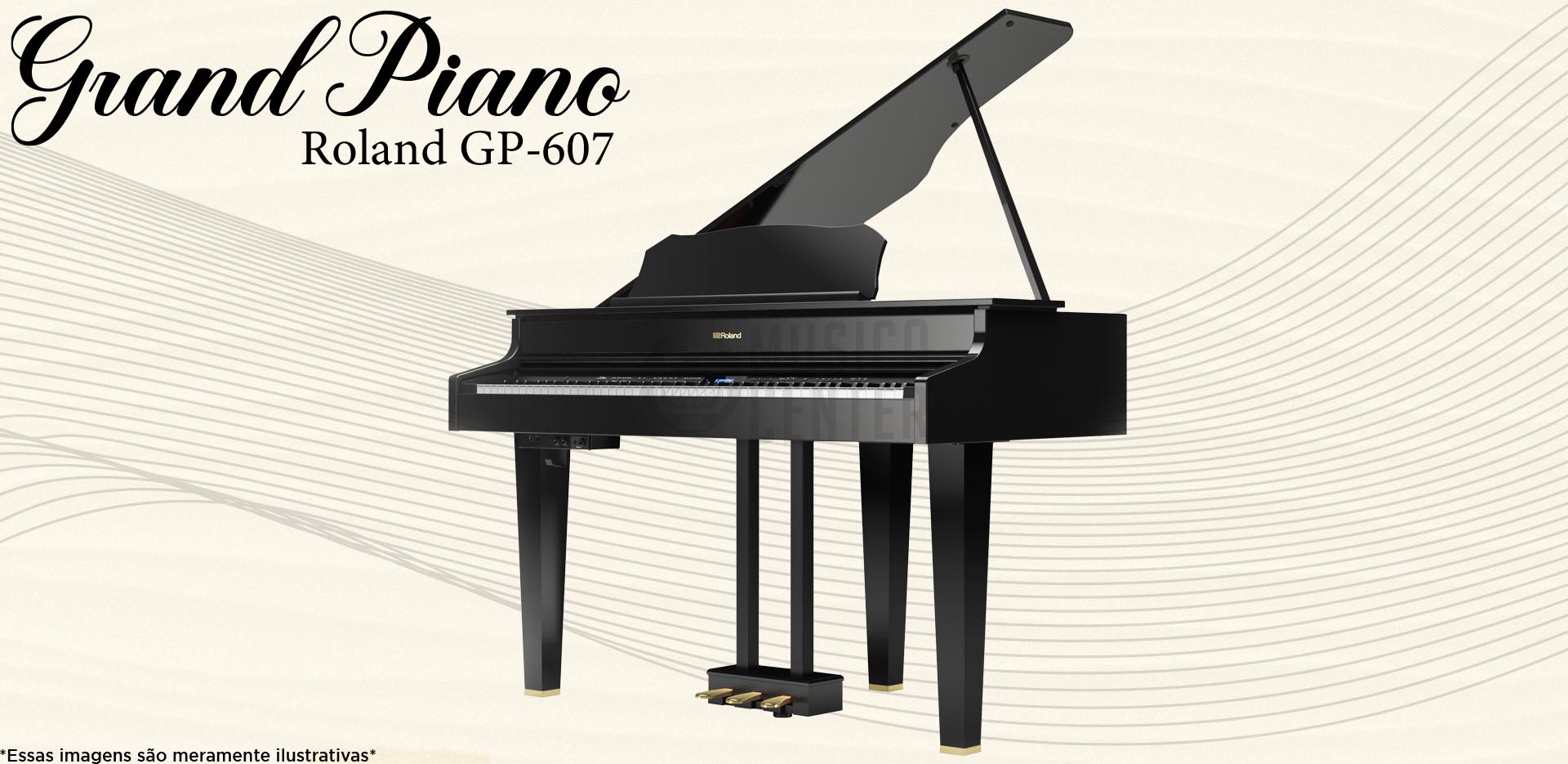 Grand Piano Digital Roland GP-607 Sob Encomenda Na Musica Center