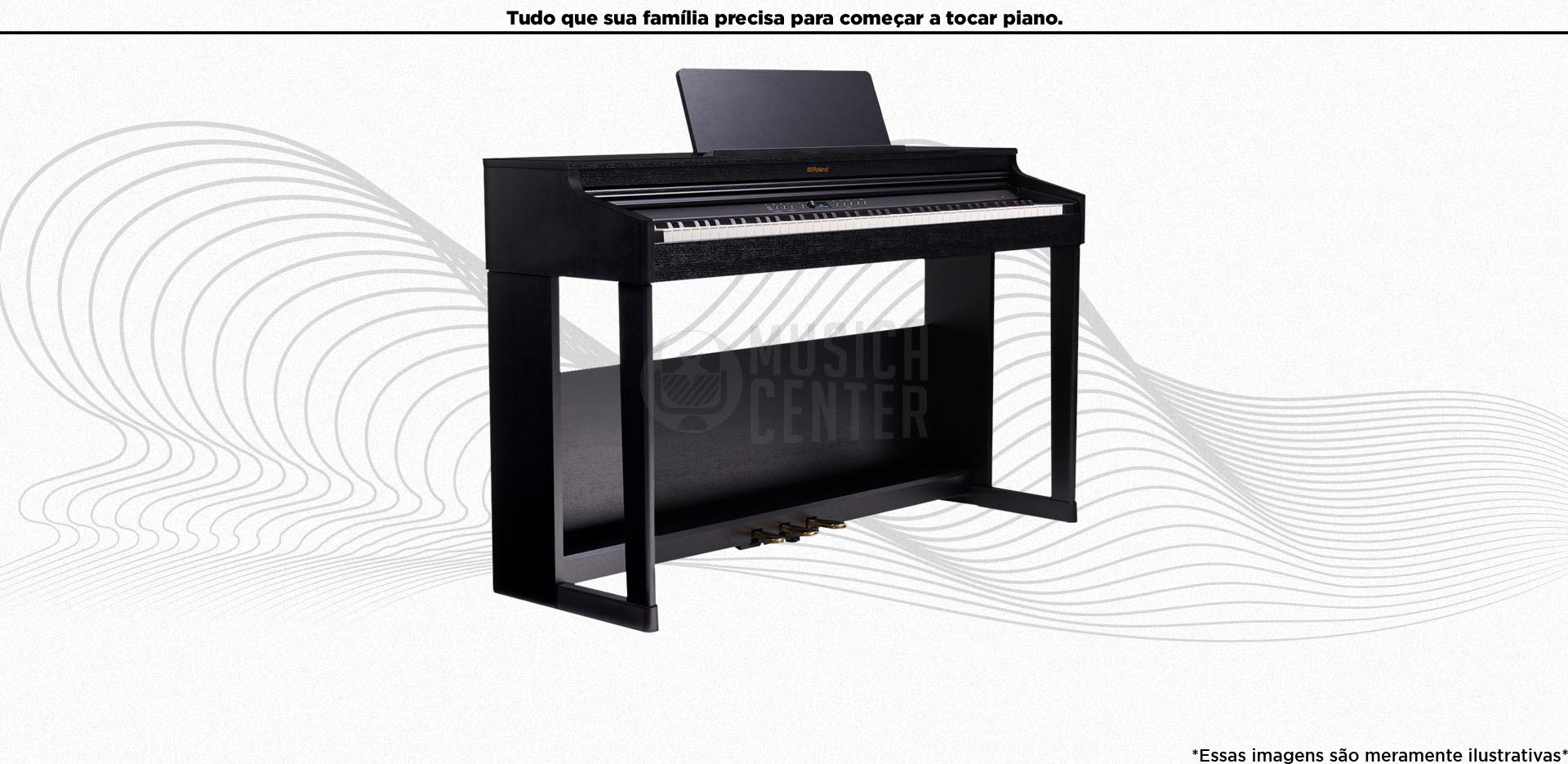 Piano Digital Roland RP701 - Tudo que sua família precisa para começar a tocar piano