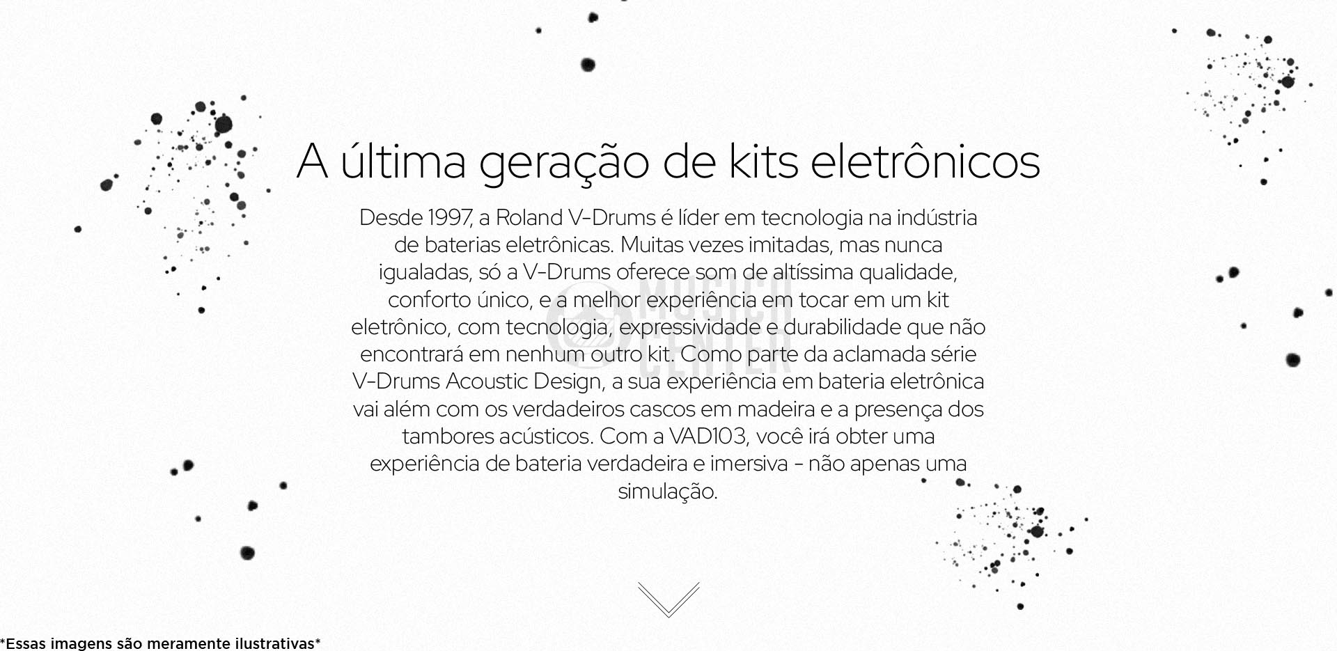 Bateria Eletrônica Roland VAD-103 Acoustic Design, a ultima geração de kits eletrônicos.