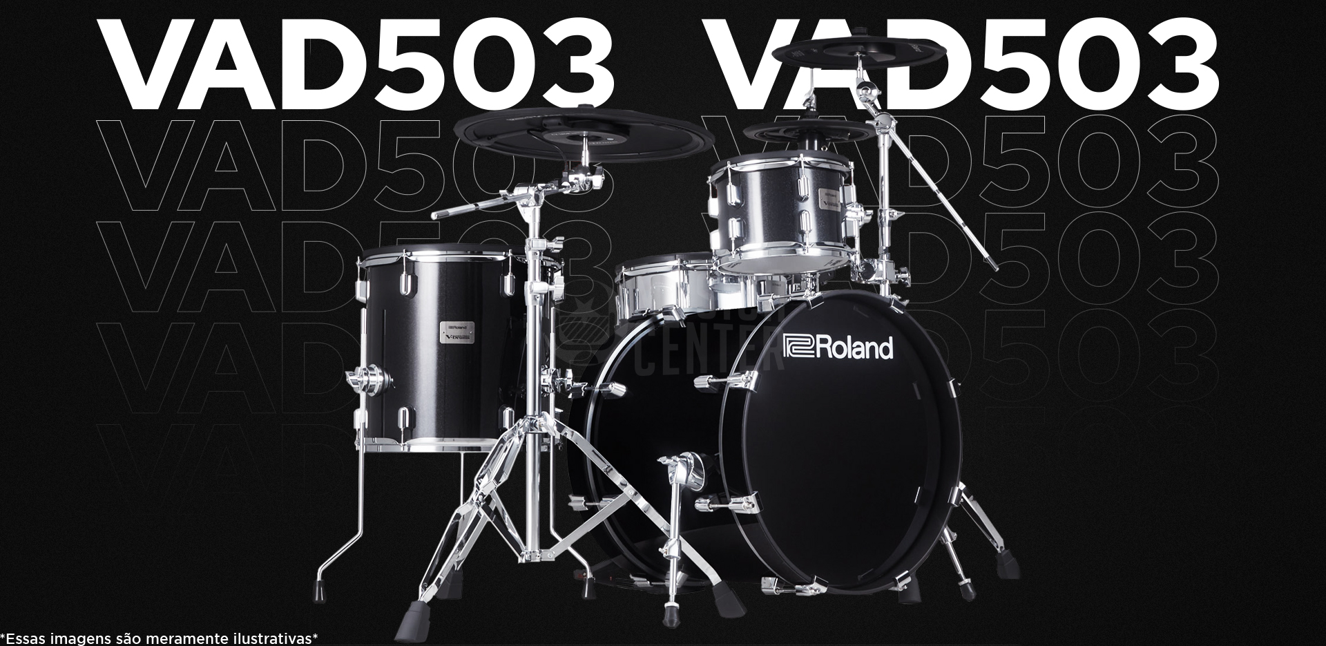 Bateria Eletrônica Roland VAD-503 Acoustic Design sob encomenda na Musica Center